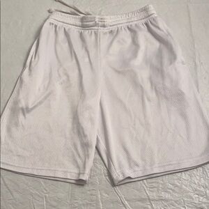 At the Buzzer white mesh pull on pocket shorts 14/16
